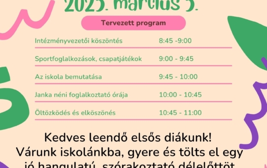 Nyílt nap hívogató